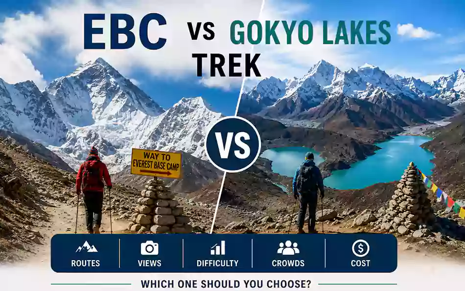 EBC vs Gokyo Lakes Trek: Which One Should You Choose?