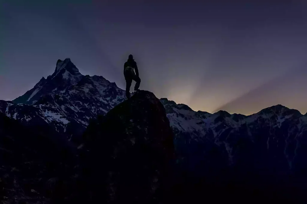 A complete guide to the Mardi Himal Trek cost in 2027 featuring a traditional teahouse with mountain views.