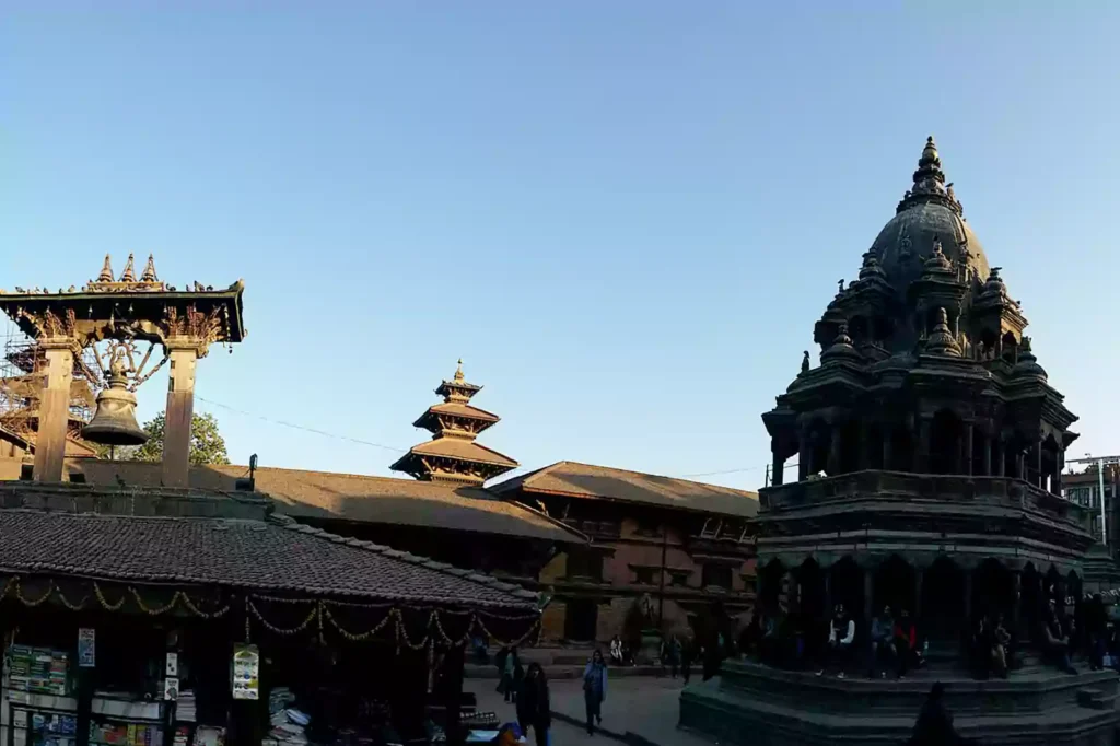 Patan Durbar Square temples and royal palace in Lalitpur, Kathmandu Valley